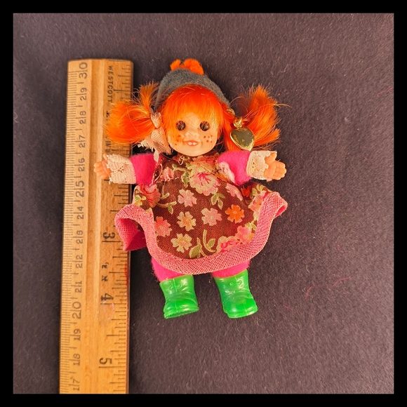 🌻 Vtg. Pippi Longstocking El Greco Dolls Including Matchbox Doll - Picture 12 of 16
